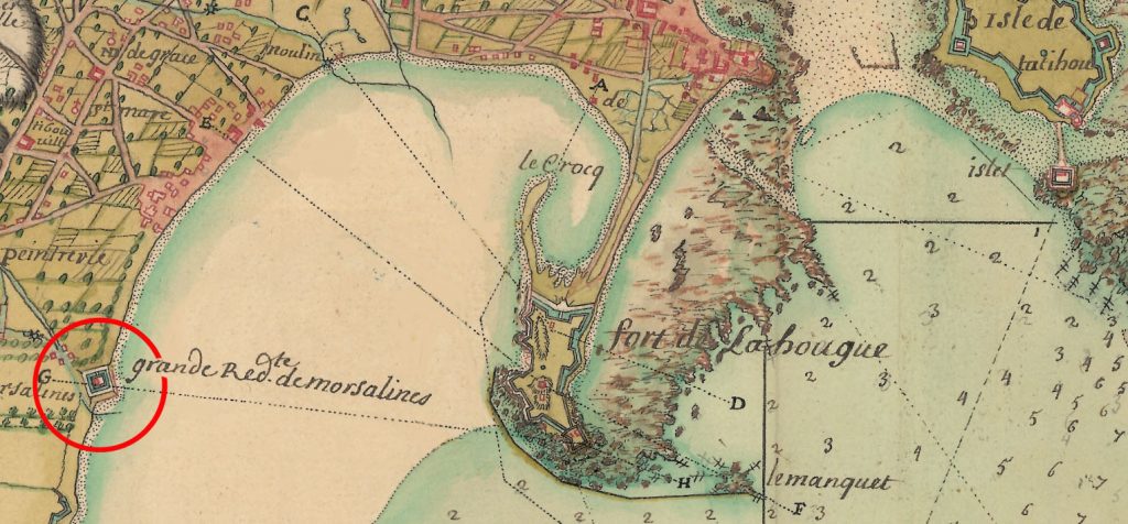 baie de Morsalines plan de 1702
